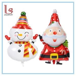 Christmas Decoration Snowman and Santa Claus Foil Balloons