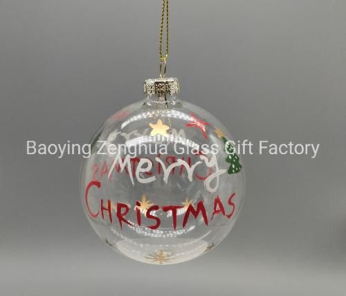 High Quality White Christmas Glass Ball for Christmas Tree Decoration