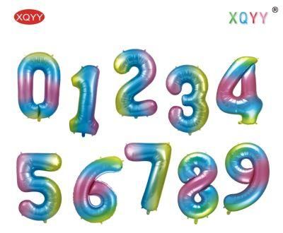 Romantic Numerical Balloons Birthday Foil Balloons Advertising Balloon