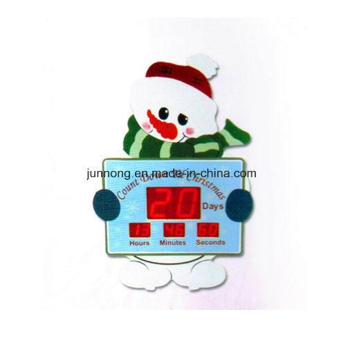 Creative Gift Big Size LED Snowman Christmas Countdown Timer Clock Jdl-325c