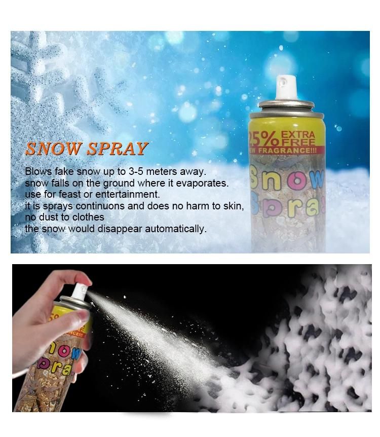 Best Price 150ml White Foam Spray Taiwan Snow Spray