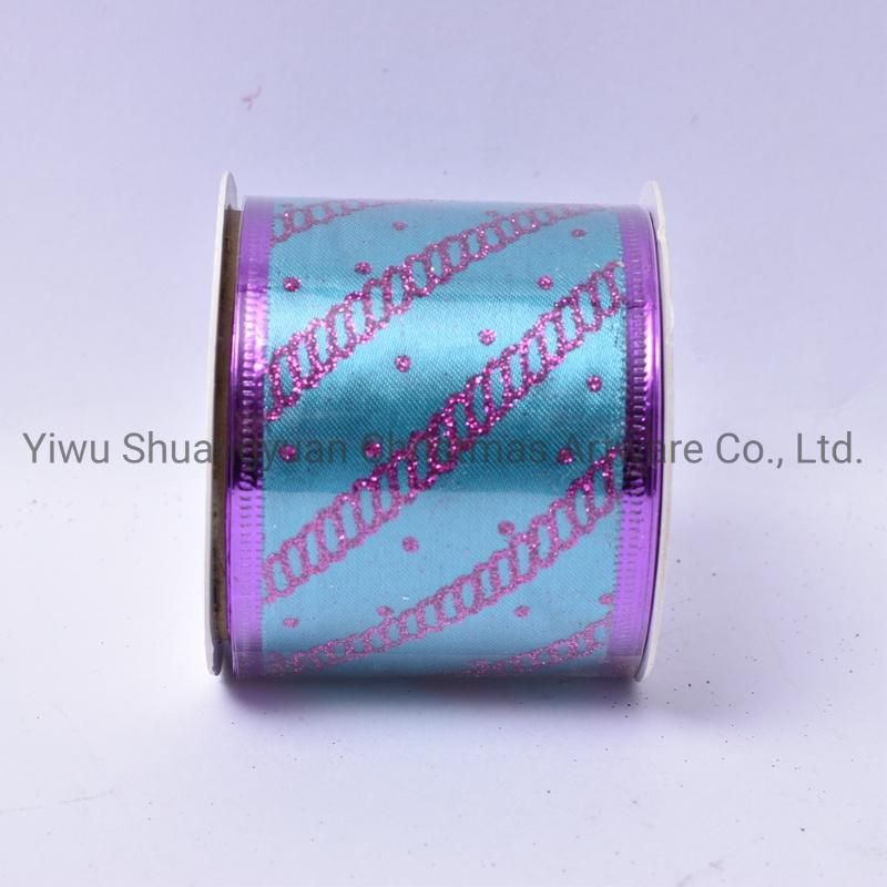 Christmas Ribbon Decor for Holiday Wedding Party Decoration Supplies Hook Ornament Craft Gifts