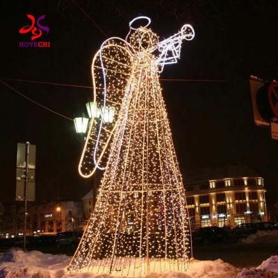 Christmas Decoration Outdoor Lighted Christmas Angel Motif Light