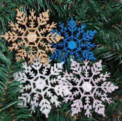 Christmas Decorations 10cm Acrylic Snowflakes