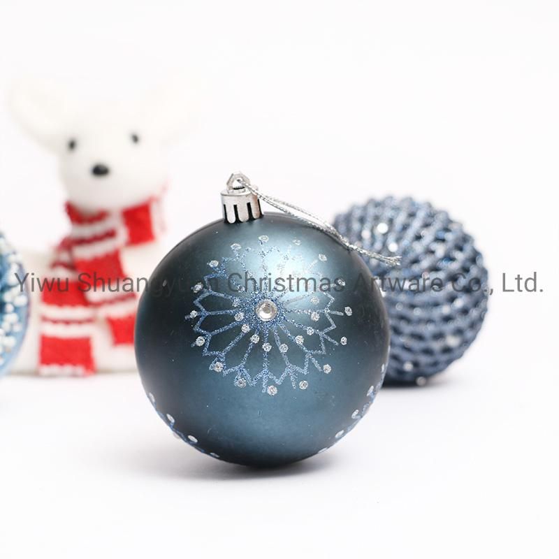 New Design High Sales Christmas Shiny Painted Ball for Holiday Wedding Party Decoration Supplies Hook Ornament Craft Gifts