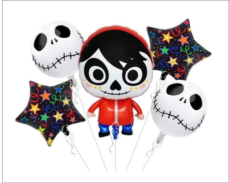 New Holiday Halloween Pirate Boat Party Decoration Foil Balloon Set