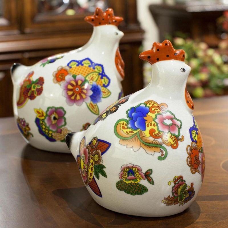 American Country Style Chicken Decoration Living Room Gift Ceramic Decoration