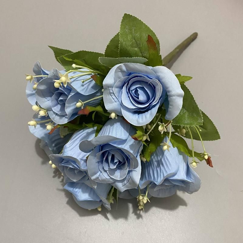 China Artificial Flower Factory Provide Bride Rose Bouqet