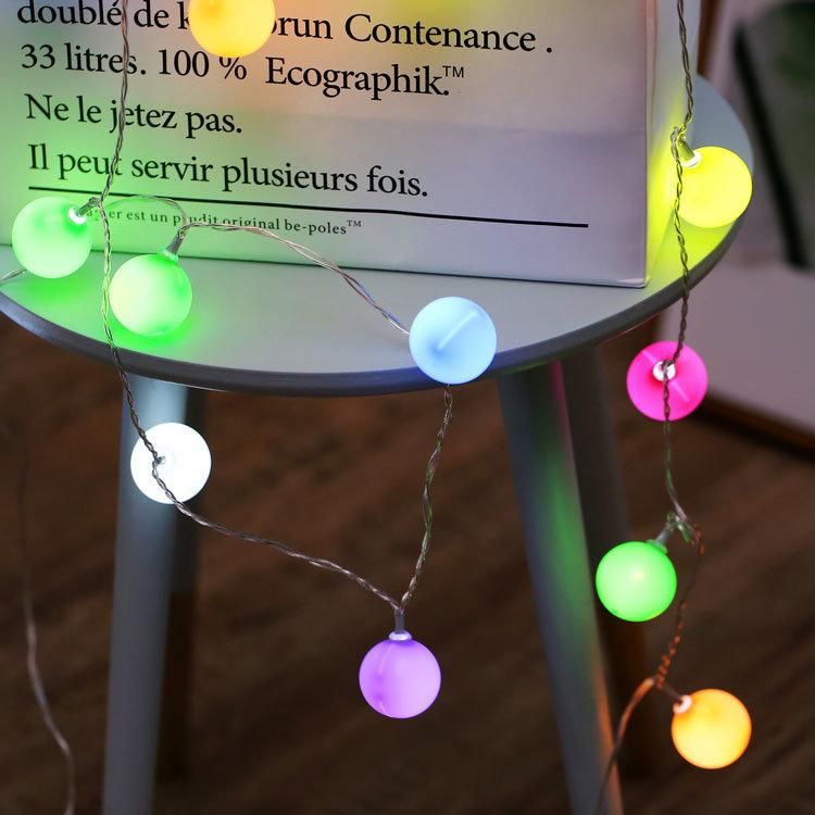 Multicolor LED Garland Decorative String Lights Balls