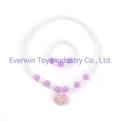 Plastic Toy Children Gift Jewelry Shell Bracelet Necklace