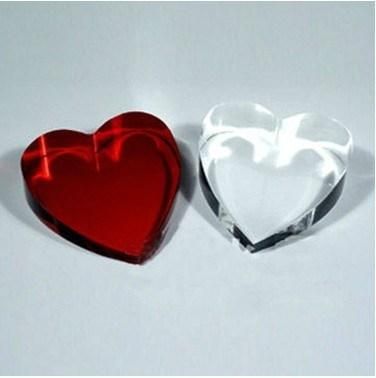 Heart Shaped Crystal Souvenir, Crystal Heart Paperweight (KS11001)