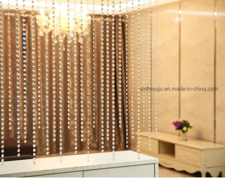 Customized K9 Crystal Curtains with Bendable Rod for Wedding