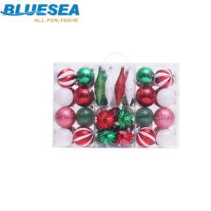 8cm/72PC Christmas Decoration Gift Bag Christmas Ball Set Christmas Tree Pendant