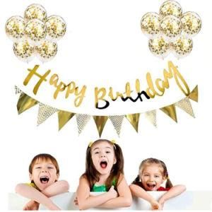 Birthday Party Decoration Birthday Bannerg 12&quot; Sequined Balloon Set