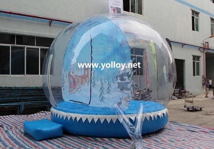 Outdoor Transparent Inflatable Advertising Snow Ball