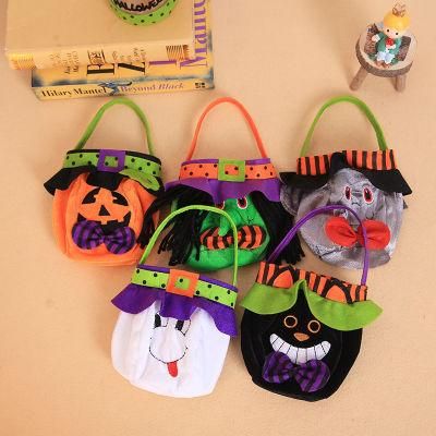 Halloween Decorations Witch Pumpkin Tote Bag Children&prime;s Holiday Candy Bag Party Party Dress up Prop Bag