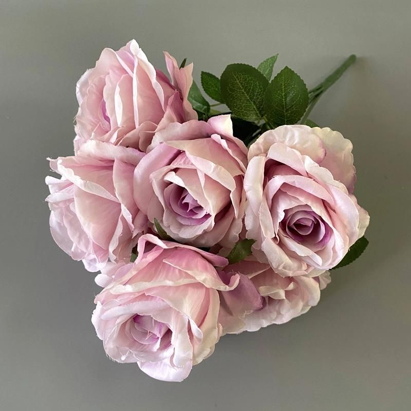 Wholesale High Quality 9 Heads Rose Flower Bunches