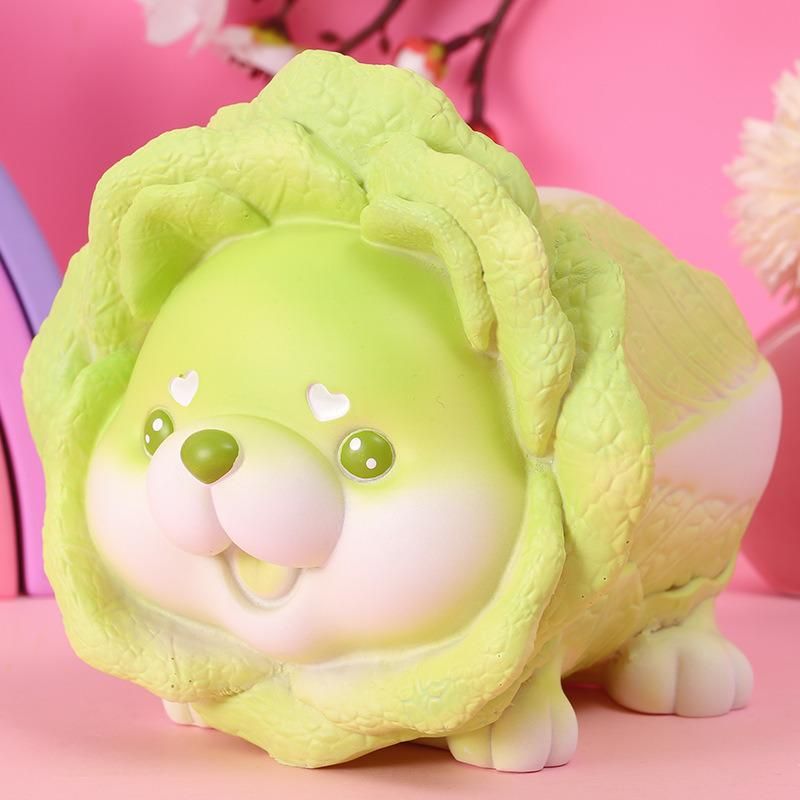 Cute Vegetable Dog Birthday Gift Toy Hot Selling Resin Ornament