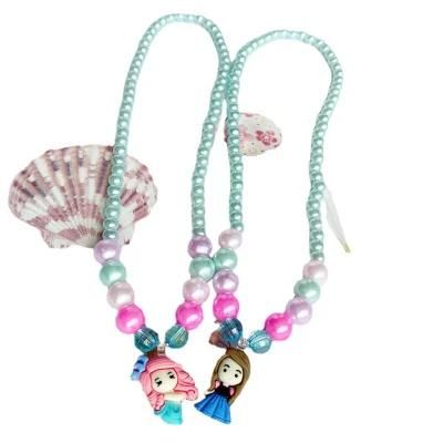 Wholesale DIY Toys Plastic Education Toy DIY Bead Necklace Girls Gift