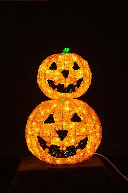 Flickering LED Pumpkin Decorative Outdoor Halloween Decoraction LED Motif Light