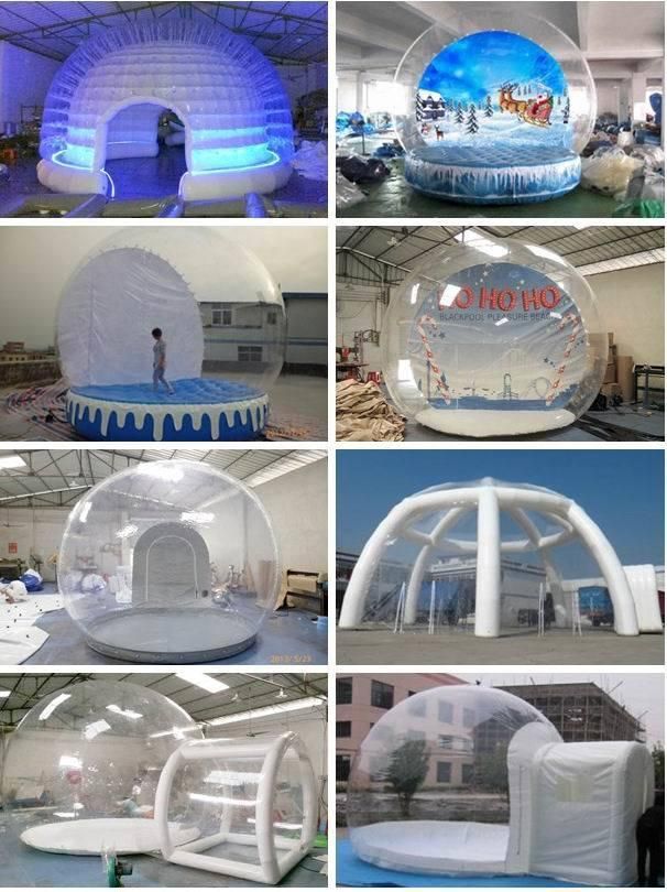 Human Size Halloween Snow Globe with Inflatable Base