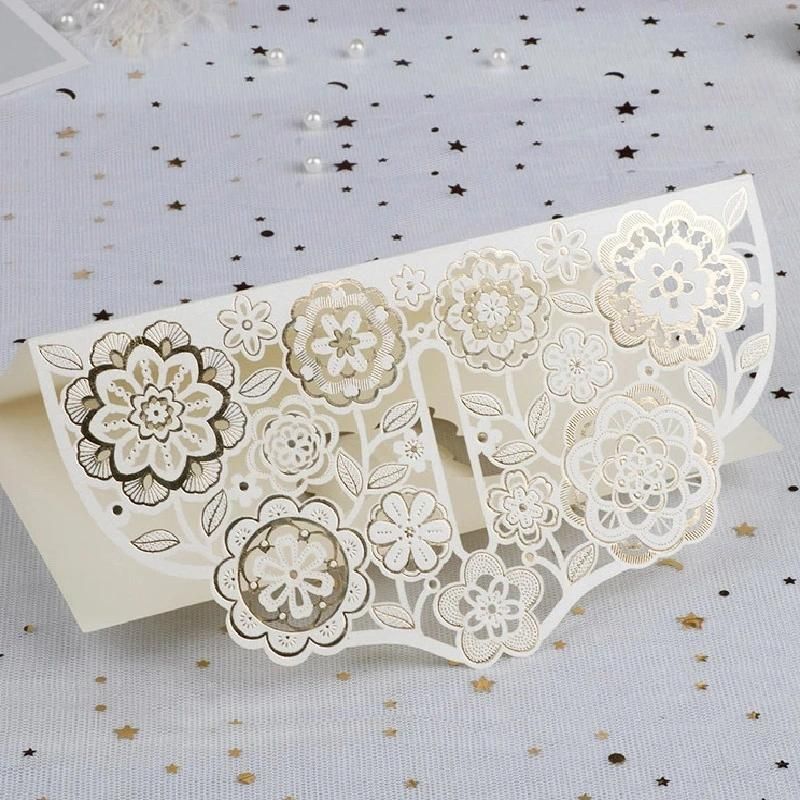 3D Butterfly Laser Cut Card Wedding Invitation with Envelope