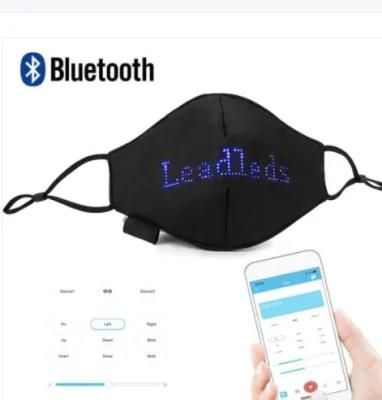 Mobile Phone APP Bluetooth Programmable Controlled Display LED Masks