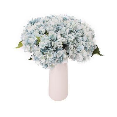 Artificial Flowers Vintage Silk Hydrangea Flowers Bouquets Faux Hydrangea Stems 5PCS for Home Wedding Party Table Core Decoration