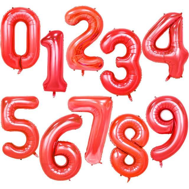 40inch Big Foil Birthday Party Supplies Number Balloons Home Decoration