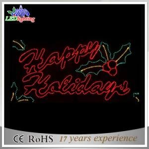 New Christmas Decoration 2D Motif Merry Christmas Letter Lights