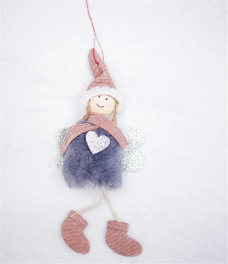 Cute Angel Christmas Plush Doll Ski Pendant Tree Decoration Ornaments