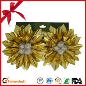 Artificial Flower Bow, Pet Fancy Ribbon Bow for Christmas Wrapping