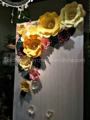 Wedding Background Wall Paper Flower Shop Window Display Decoration