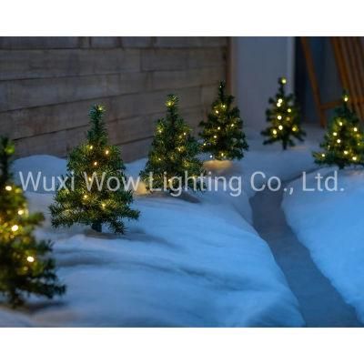 Christmas Tree Pathway Light Decorations Warm White LED Lights Set of 6