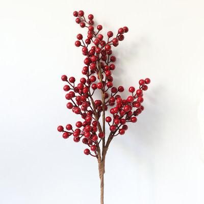Factory Stock Supplies Best Selling Artificial Christmas Berry Picks Decorative Christmas Holly Picks for Home Decoration