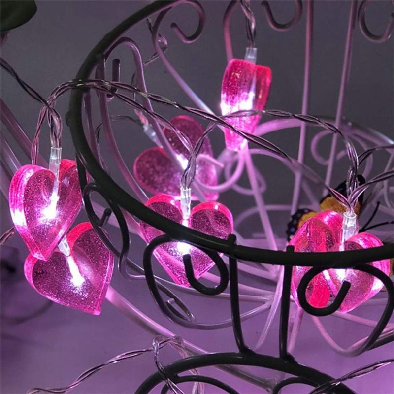 LED Heart String Twinkling Strings Lights LED Lamp String