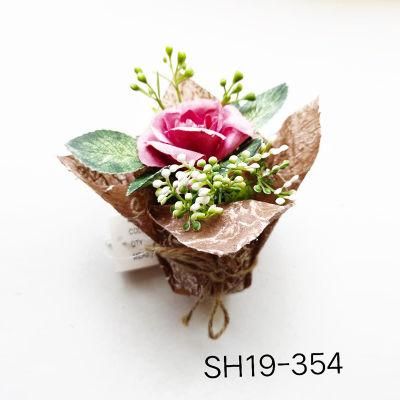 Handmade Silk Flowers Wedding Rose Arrangement Bouquet Artificial Flowers