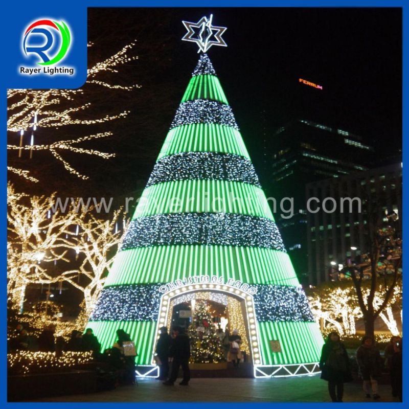 LED Christmas Tree Light Outdoor 10m High Shopping Mall Christmas Tree Lights