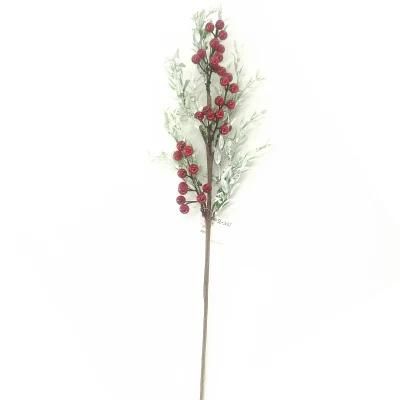 Artificial Preserved Xmas Red Berry Holiday Indoor Decoration