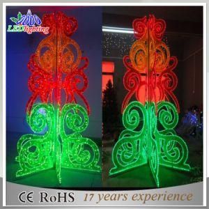 LED Large Artificial Outdoor Decoration Acrylice Stand Christmas Tree for Department Store
