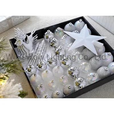 Shatterproof Luxury Christmas Tree Baubles 50-Piece