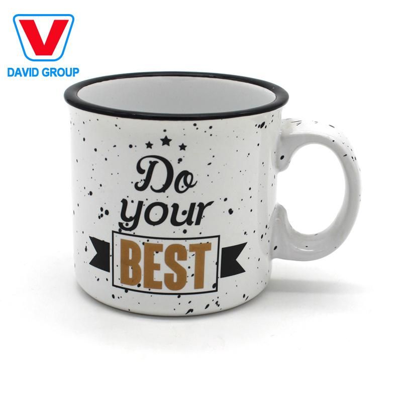 Sublimation Custom Logo Print 11oz Simple White Coffee Cups Ceramic Mug