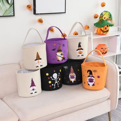 Halloween Decorations Gnomes Tote Bag Halloween Candy Basket