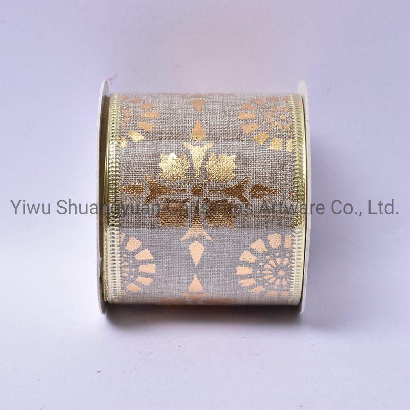 Christmas Ribbon Decor for Holiday Wedding Party Decoration Supplies Hook Ornament Craft Gifts