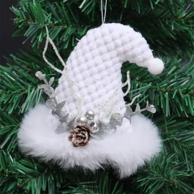White Foam Decoration Hat Christmas Decoration Cap Tree Hanging Ornaments