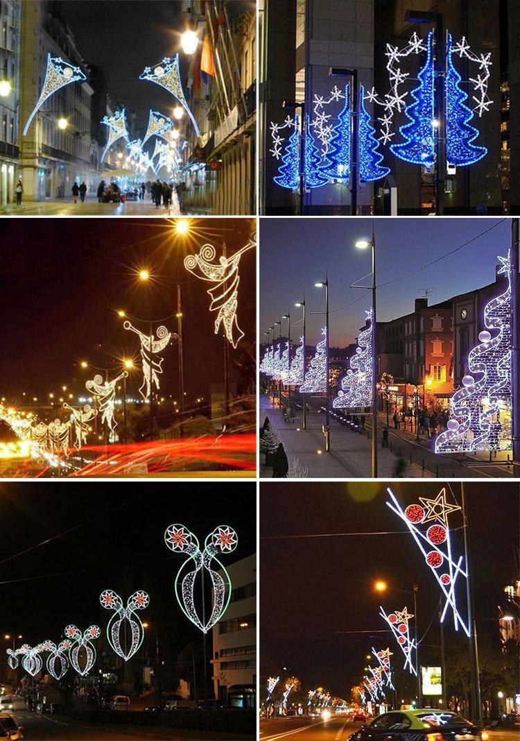 LED National Decoration 2D Pole Motif Light