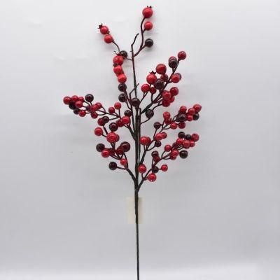 Simulation Fruits Christmas Berry Single Branch Foam Plants Artificial Flowers DIY Wedding Garden Office Home Decor
