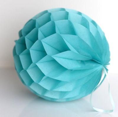 Wholesale Handmade Tissue Paper Honeycomb Balls Assorted Colors Tissue Paper Flower Ball
