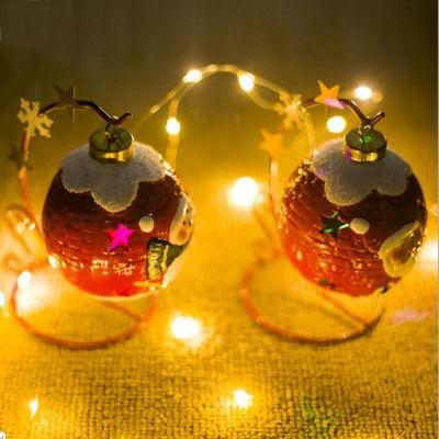 Christmas Decoration with Iron Frame Ceramics Window Display Lights