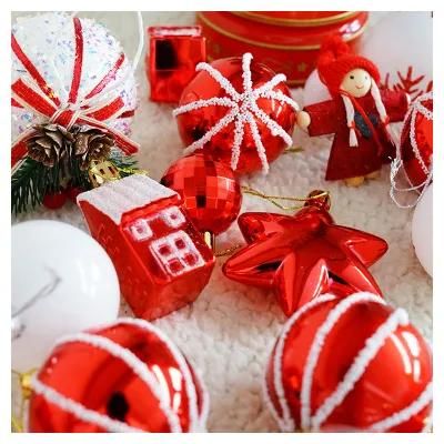 Shatterproof Plastic Outdoor Hanging Wholesale Custom Luxury 2022 DIY Christmas Ball Decoration Supplies for Tree